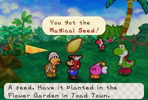 Defeating Enemies with the Help of Magical Seeds in Paper Mario